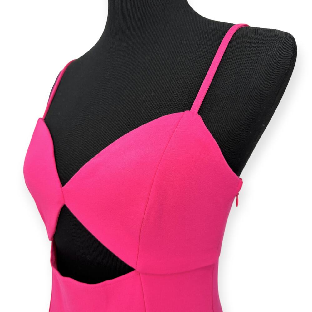 Socialite x Nordstrom | NWT | Small | Cutout Bodycon Mini Dress in Pink Peacock - Picture 6 of 9